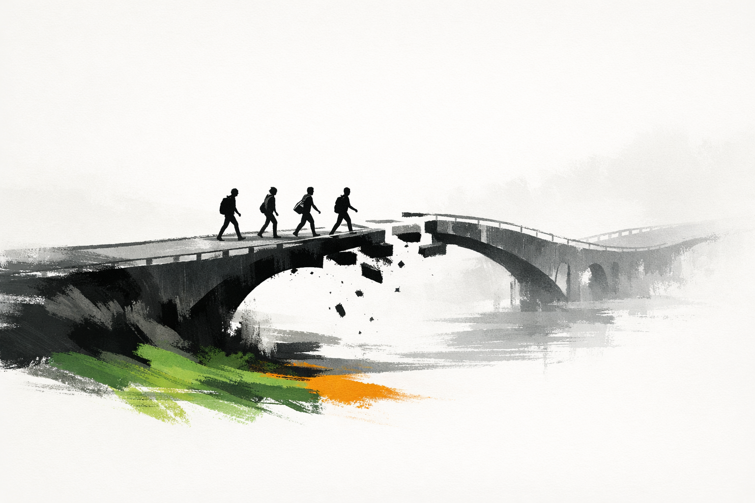 Bridge Forming Ahead Moving Group-1