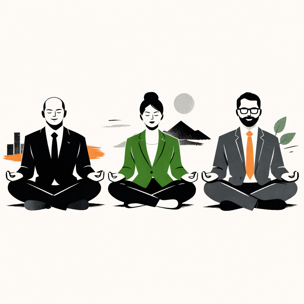 Zen Business Experts Painted Art Illustration-1